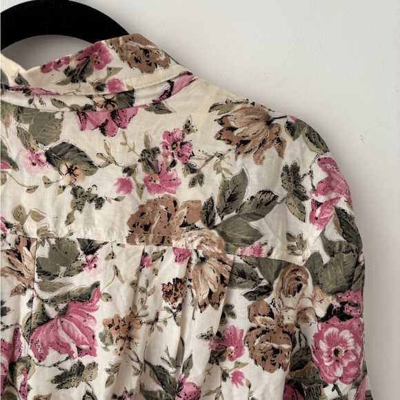 Vintage Jessica Floral Prairie Midi Dress Cottagecore Button Front Pockets - Picture 12 of 13